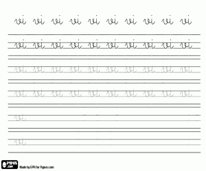 Pintar Per practicar l'escriptura VI