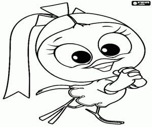 Pintar Priscilla, amiga de Calimero