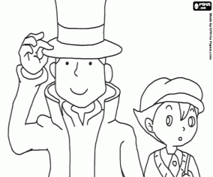 Pintar Professor Layton i Luke Triton