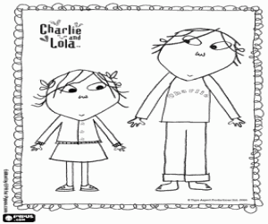 Pintar Els protagonistes Charlie i Lola