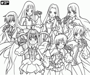 Pintar Protagonistes de Mermaid Melody