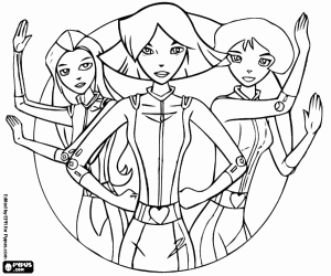 Pintar Les protagonistes de Totally Spies