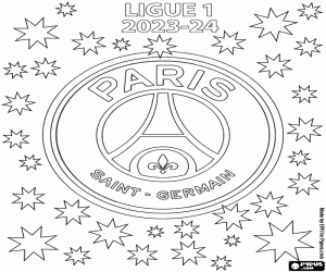 Pintar PSG, campió de la Ligue 1 2023-2024