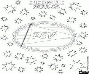 Pintar El PSV, campió de l'Eredivisie 2023-2024