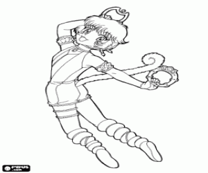 Pintar Pudding, Mew Mew amb cua de mico