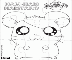 Pintar Puzle de hàmster Hamtaro