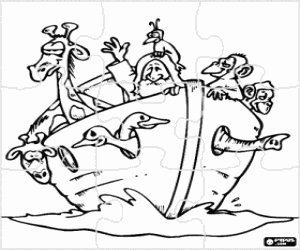 Pintar Puzle de l'Arca de Noè