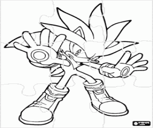 Pintar Puzle de Silver the Hedgehog
