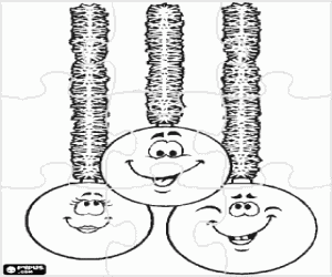 Pintar Puzle amb somrients boles de Nadal