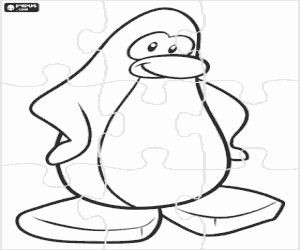 Pintar Puzzle d'un pingüí, Club Penguin