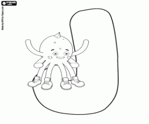 Pintar Pypus assegut a la lletra J