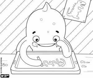 Pintar Pypus el pop escriu amb guix