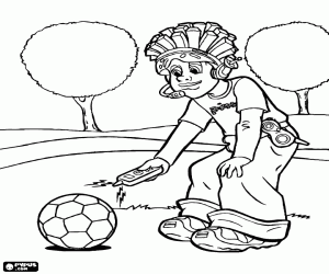 Pintar Píxel i l'esport a Lazy Town