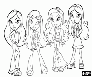 Pintar Quatre noies Bratz