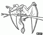 Pterodactyl en una branca