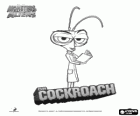 Dr. Escarabat o Dr. Cockroach, un cinetífic boig però brillant amb el logo de la pel·lícula