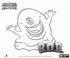 B.O.B o BOB, una massa gelatinosa blava indestructible amb el logo de la pel·lícula