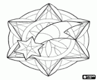 Mandala nadalenc amb l'estrella de Betlem