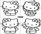 Invitacions per a aniversari amb dibuixos de Hello Kitty