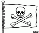 Bandera pirata amb calavera i tíbies creuades, la Jolly Roger