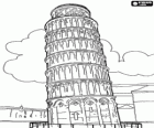 La Torre de Pisa, la torre inclinada és el campanar de la catedral de Pisa, Itàlia