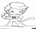 Zakumi, la mascota oficial del Mundial 2010 és un lleopard