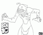 El alien de Ben 10 Ripjaw o Aquàtic pot respirar sota l'aigua