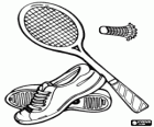 Equipament bàsic per a la pràctica de bàdminton: sabates de bàdminton, raqueta i volant
