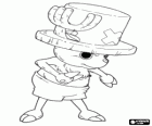 Tony Tony Chopper és un metge expert que es transforma en una criatura antropomòrfica