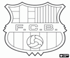 Escut del FC Barcelona, Futbol Club Barcelona, club de futbol català, Espanya. Barça