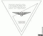 Emblema de Debreceni Vasutas Sport Club, Debreceni Vasutas SC o DVSC, club de futbol hongarès