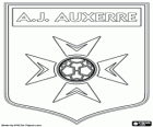 Emblema del AJ Auxerre, Association de la Jeunesse Auxerroise, club de futbol francès