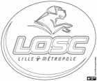 Emblema del Lille OSC o LOSC, club francès de futbol