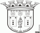 Logo de Sporting de Braga, club de futbol portuguès. Sporting Clube de Braga, nom original en portuguès