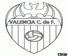 Logo del València CF, club de futbol espanyol. València Club de Futbol, nom original en espanyol