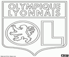 Emblema de Olympique de Lió o OL, club de futbol francès. Olympique Lyonnais, nom original en francès