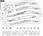 Logo del club de futbol de la MLS, New England Revolution de Massachusetts