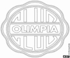 Emblema del club de futbol paraguaià, el Club Olimpia d'Asunción