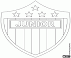 Insígnia de la CP Deportiva Junior, conegut com Atlético Junior, club de futbol colombià de la ciutat de Barranquilla