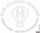Logo de CA Huracán, institució esportiva i equip de futbol a la ciutat de Buenos Aires, Argentina