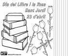 El 23 d'abril, diada de Sant Jordi, se celebra a Catalunya la Festa del Llibre i la Rosa