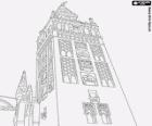 La Giralda, antic minaret de la mesquita almohade de Sevilla, actualment el campanar de la Catedral de Sevilla