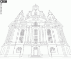 L'Església de la Mare de Déu és una església barroca luterana i un símbol de la reconciliació, la Frauenkirche a Dresden, Alemanya