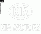 Logo de KIA Motors, fabricant d'automòbils de Corea del Sud