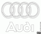 Logo d'Audi, marca alemanya de cotxes