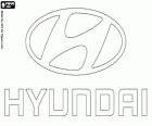 Logo de Hyundai, marca d'automòbils de Corea del Sud