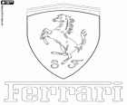 Logo de Ferrari, marca italiana de cotxes esportius