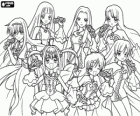 Les princeses sirenes cantant, els principals protagonistes de Mermaid Melody Pichi Pichi Pitch