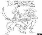 Monkey Island, un videojoc d'aventures. Guybrush Threepwood i Elaine Marley, els principals protagonistes
