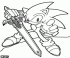 Sir Sonic, Sonic amb l'espasa d'un cavaller